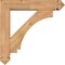 Ekena Millwork Imperial Arts and Crafts Smooth Bracket w/ Offset Brace, Western Red Cedar, 5 1/2"W x 24"D x 24"H BKT0604X24X24IMP03SWR - alternate 4